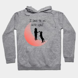 KITTY CAT, I LOVE TO BE WITH YOU. Moon Kitten Hoodie